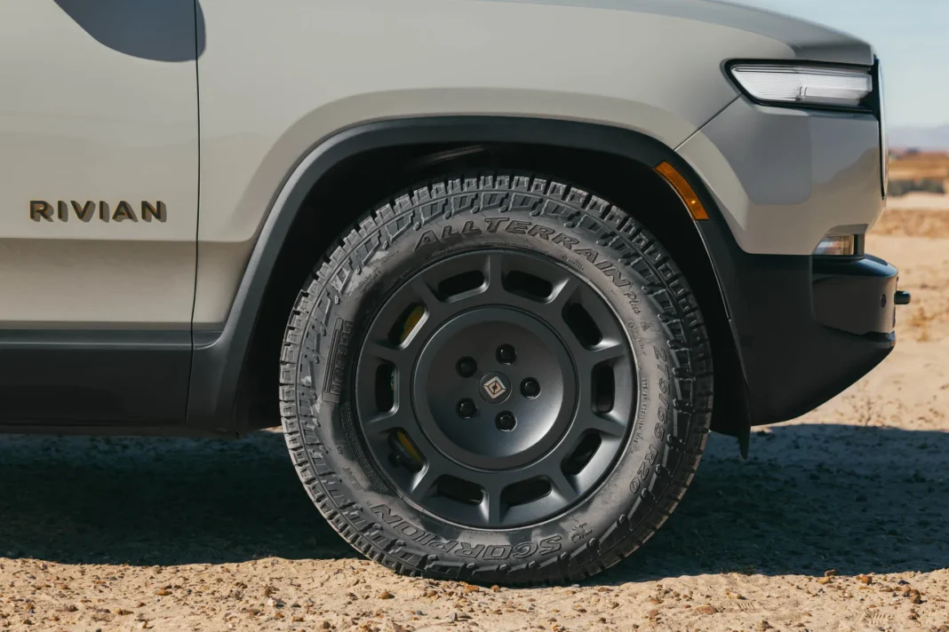 Rivian patented active aero wheel covers