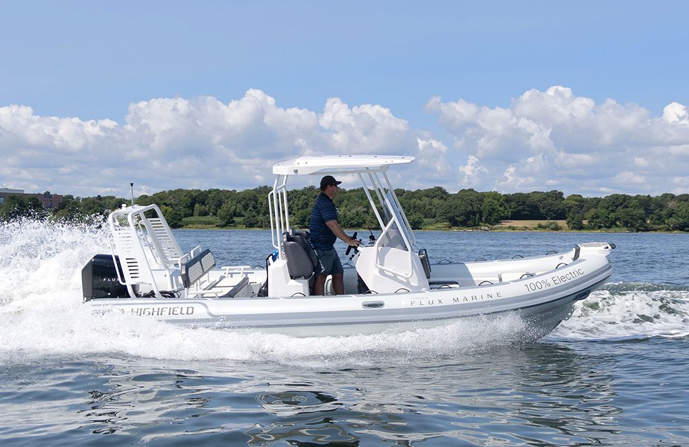 Charged EVs | Highfield Boats partners with Flux Marine on electric outboards
