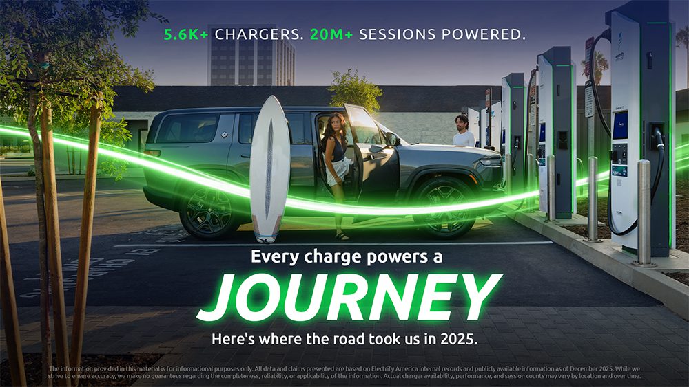 Charged EVs | Electrify America now offers 5,600 public EV chargers, including 1,100 with 350 kW