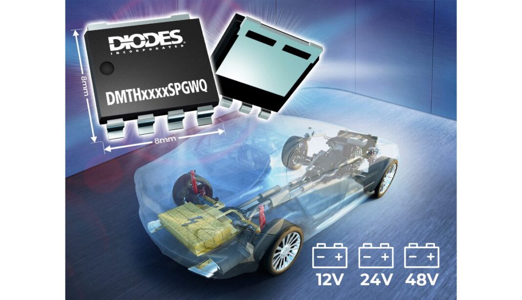 Charged EVs | Diodes adds 100 V, 1.5 mΩ MOSFET for 48 V automotive motor drives and OBCs